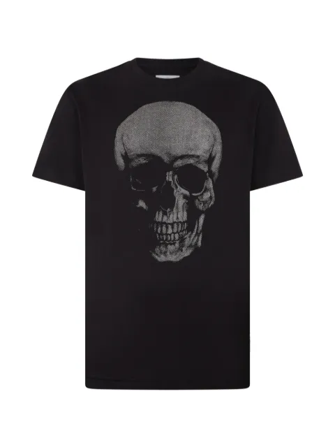 Philipp Plein glitter skull round neck T-shirt