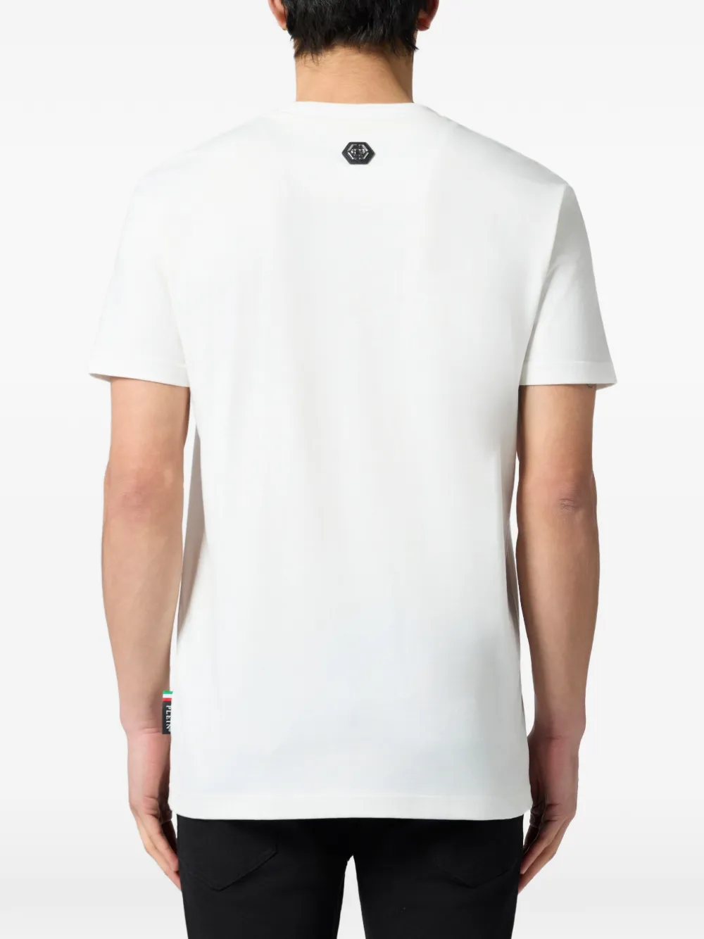 Philipp Plein T-shirt met ronde hals en grafische print Wit