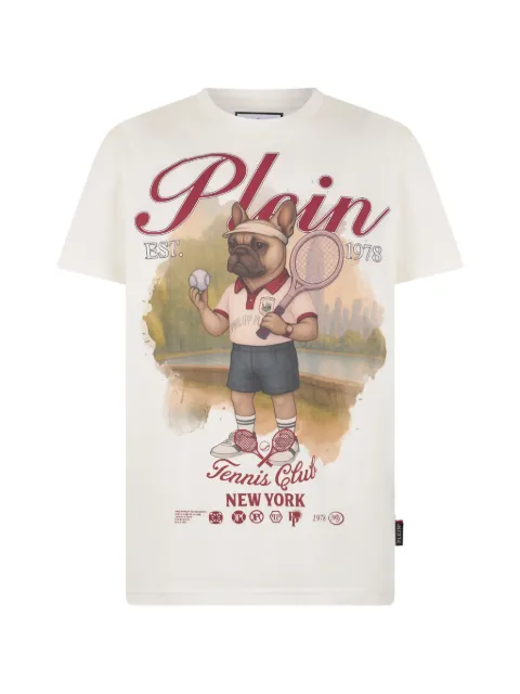 Philipp Plein round neck T-shirt New York tennis