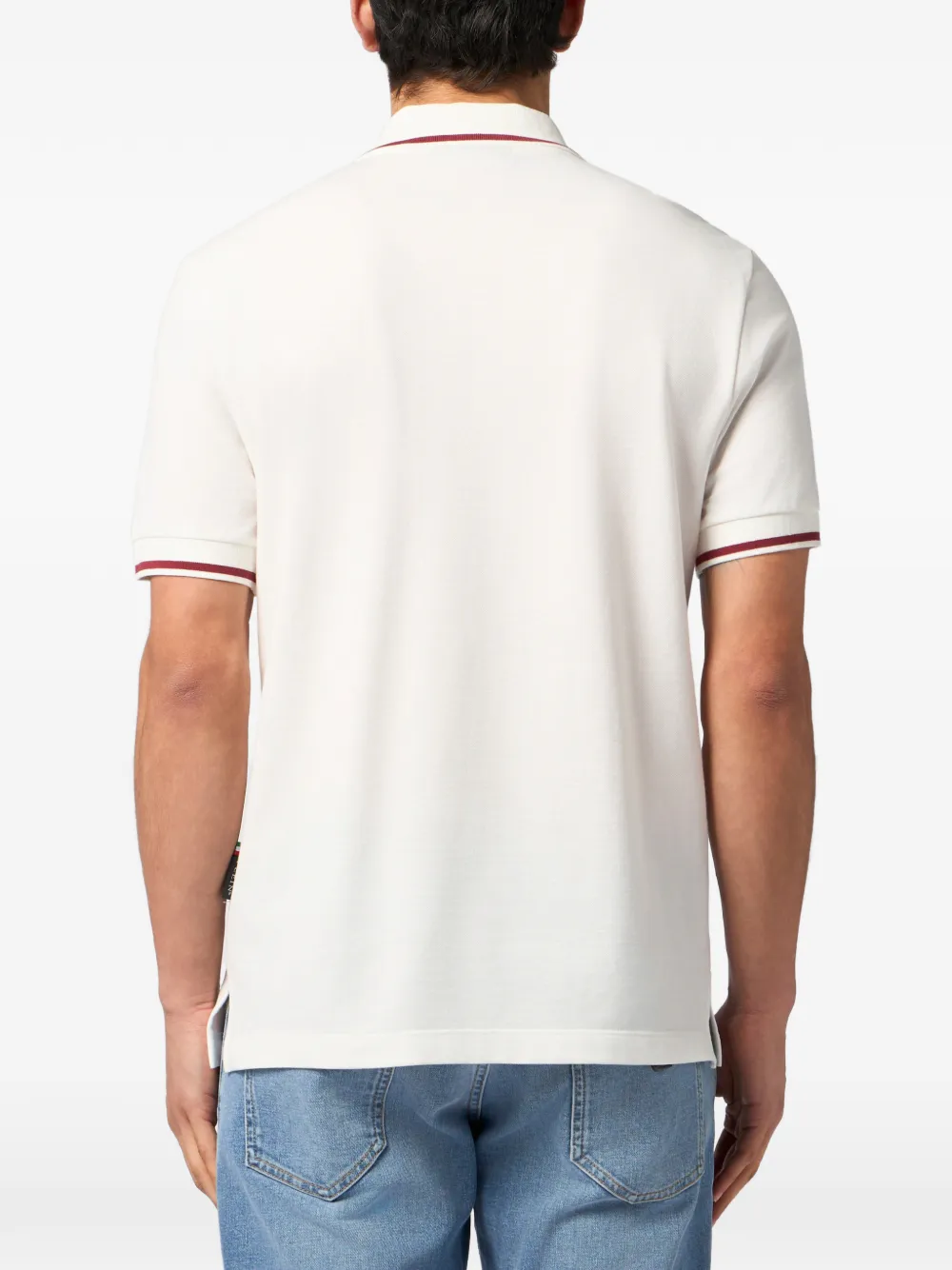 Philipp Plein Poloshirt met tennispatch Wit