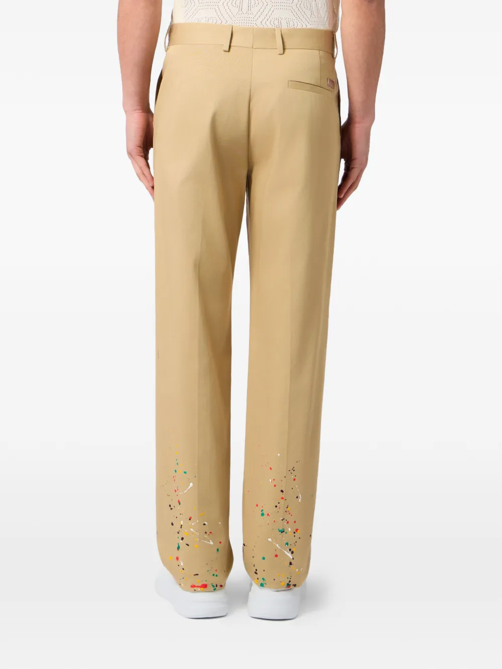 Philipp Plein Ruimvallende broek Beige