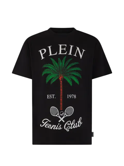 Philipp Plein round neck tennis club T-shirt