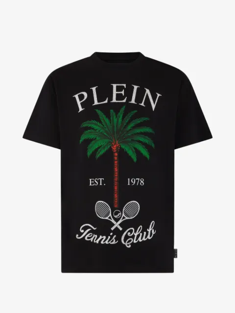Philipp Plein round neck tennis club T-shirt