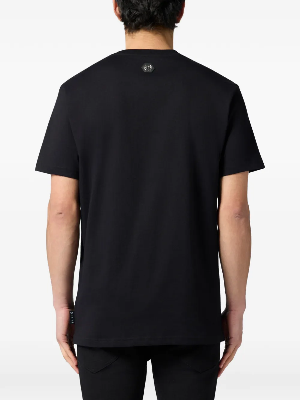 Philipp Plein Tennis Club T-shirt met ronde hals Zwart