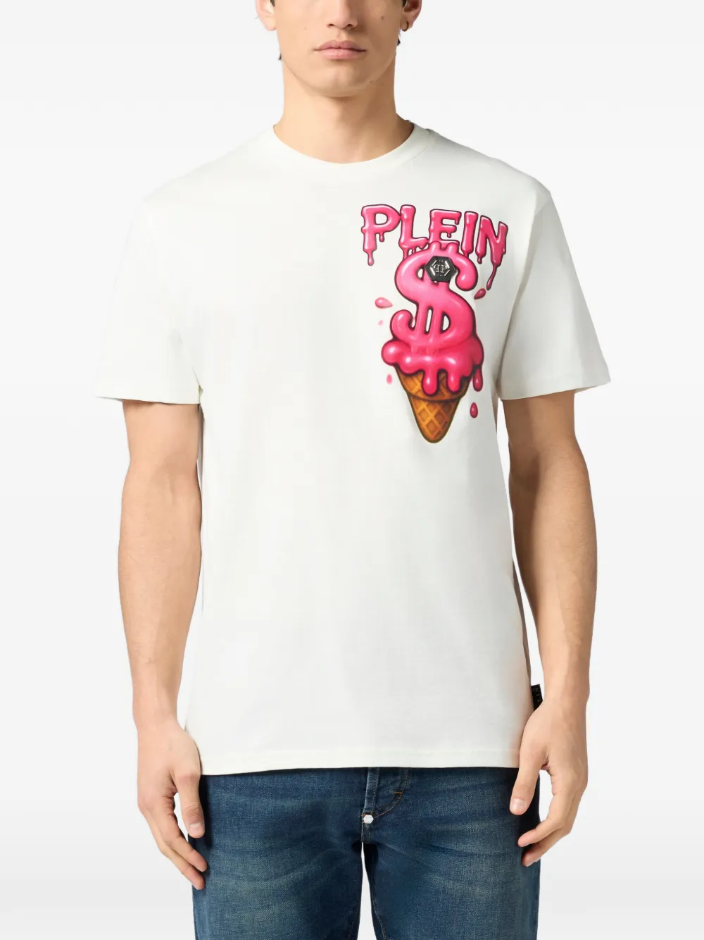 Philipp Plein T-shirt met ronde hals Wit