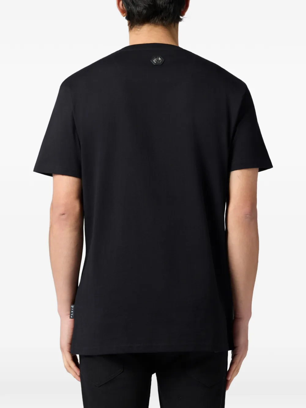 Philipp Plein Tennis Ice Cream T-shirt met ronde hals Zwart