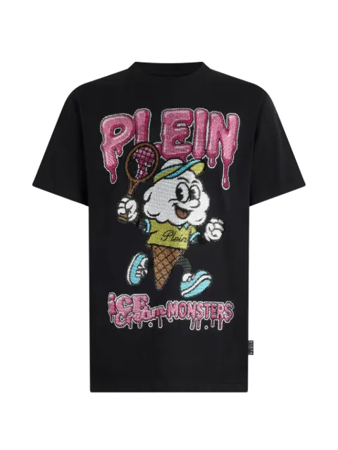 Philipp Plein tennis ice cream round neck T-shirt