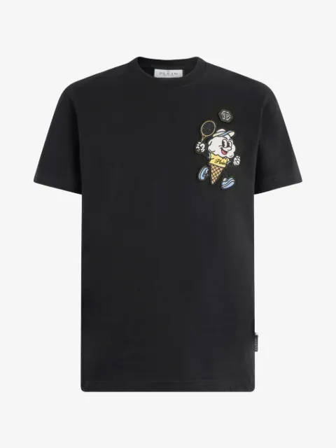 Philipp Plein playera con cuello redondo
