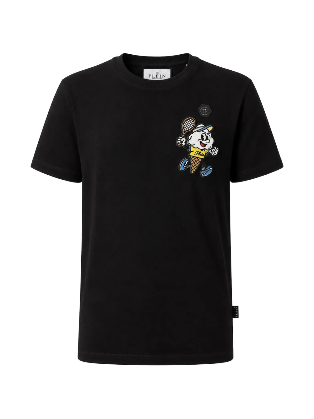 Philipp Plein Gelato Monsters T-shirt met ronde hals Zwart