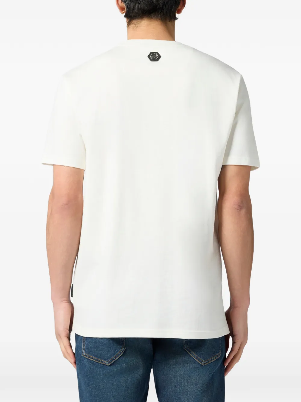 Philipp Plein Gummy Stones T-shirt met ronde hals Wit