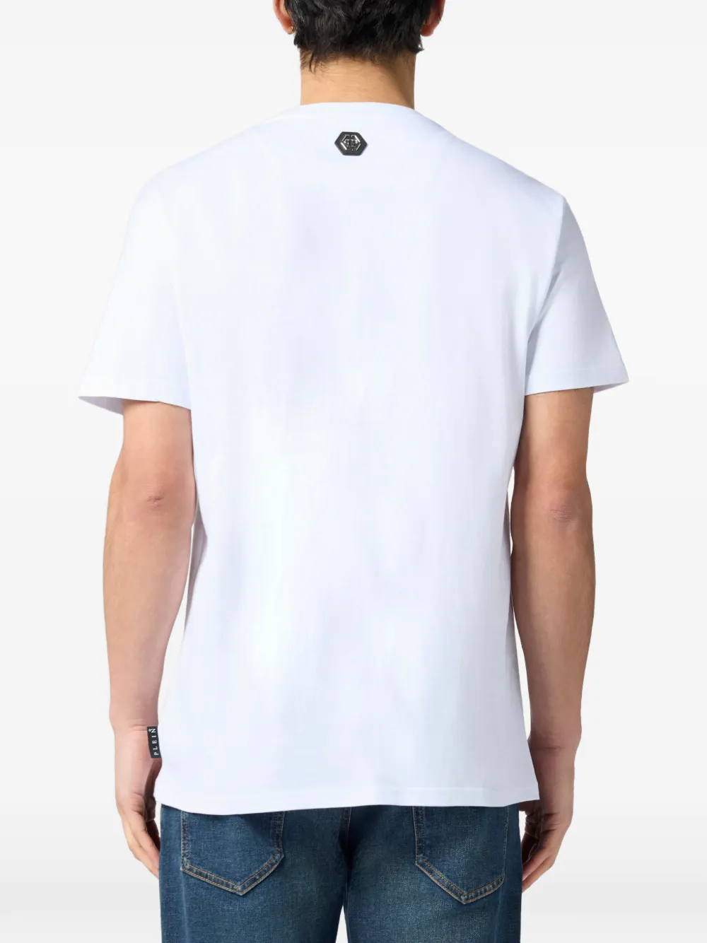 Philipp Plein Ice Cream Skull T-shirt met ronde hals Wit