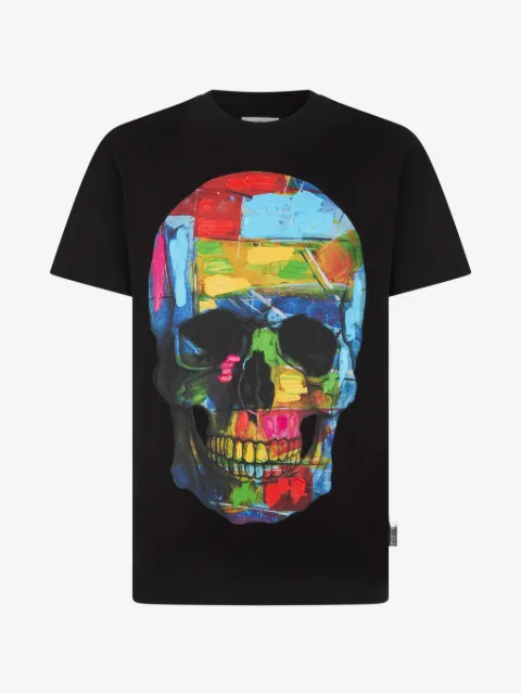 Philipp Plein round neck  T-shirtvpainted Skull