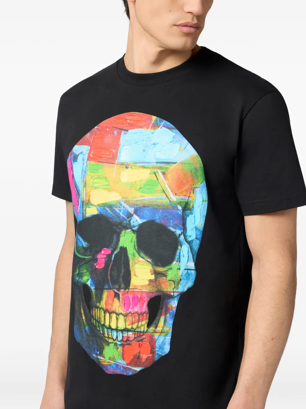 Philipp Plein T-shirt met ronde hals Zwart