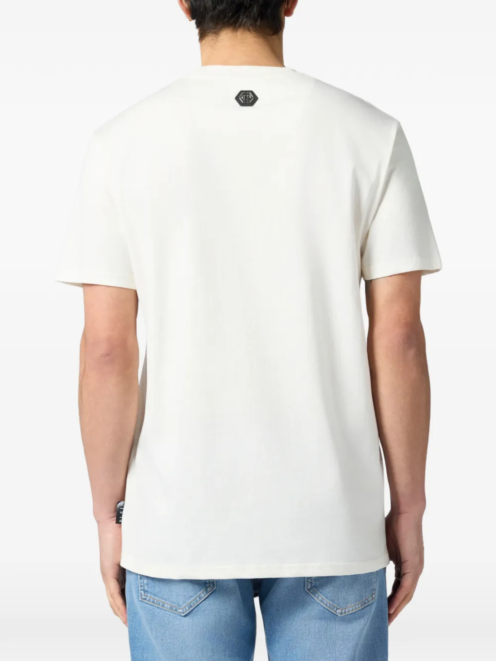 Philipp Plein Puffy Gummy Plein T-shirt met ronde hals Beige