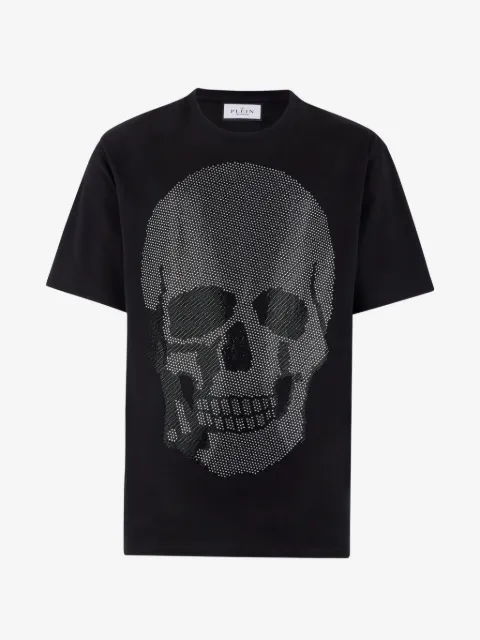 Philipp Plein round neck T-shirt skull stones
