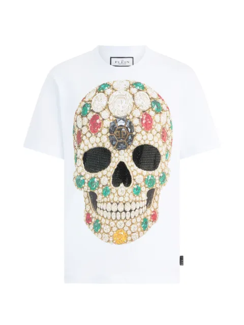 Philipp Plein round neck skull stones T-shirt