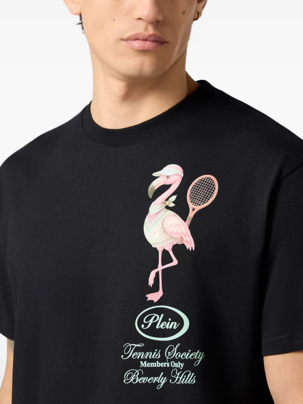 Philipp Plein T-shirt met ronde hals Zwart