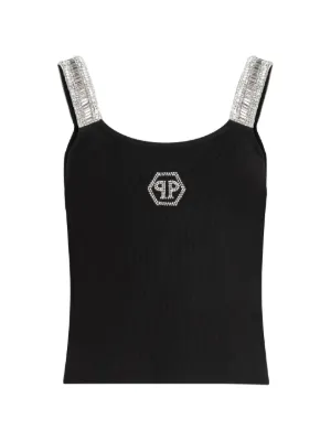 Prada トライアングルロゴ タンクトップ | ブラック | FARFETCH JP