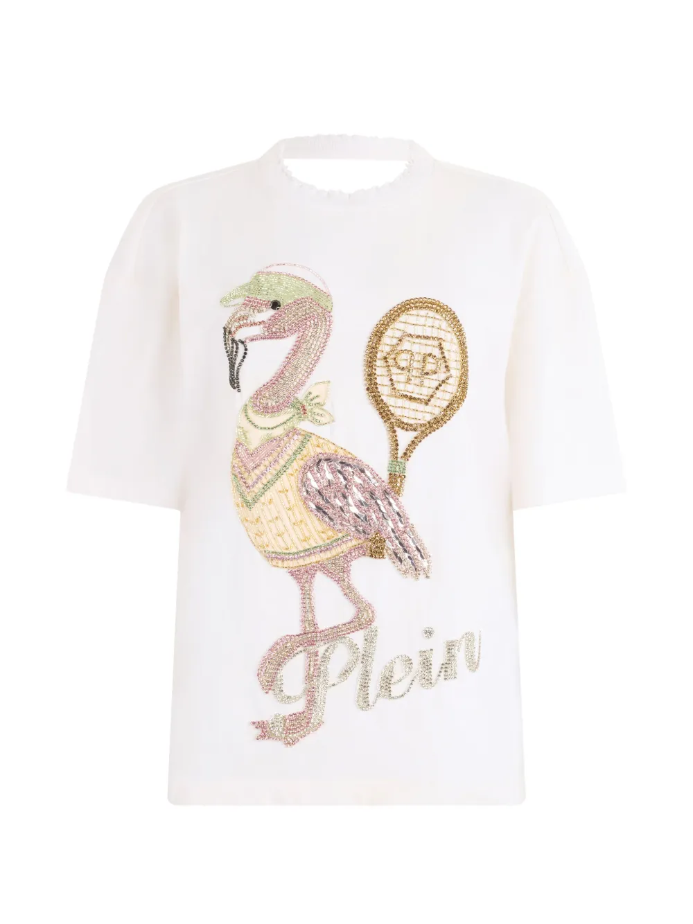 Philipp Plein T-shirt con cristalli - Bianco