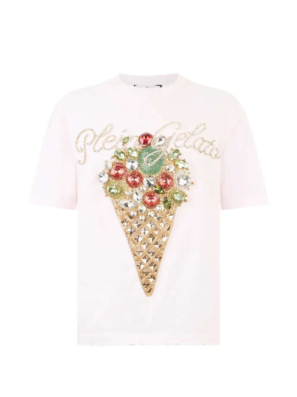 Philipp Plein T-Shirt mit Kristallen - Rosa