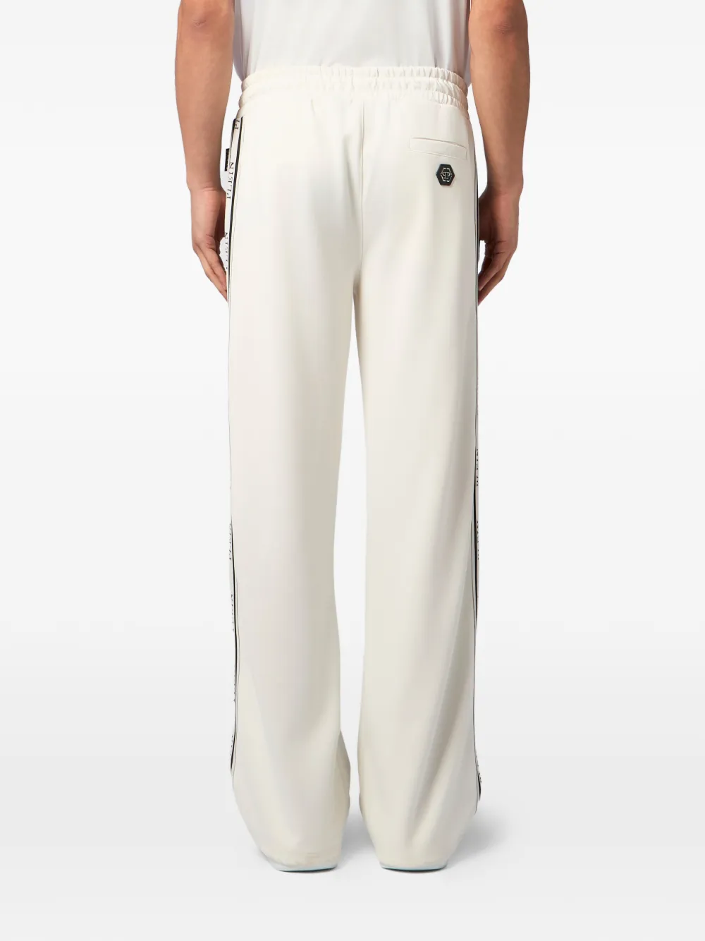 Philipp Plein Trainingsbroek met jacquard logo Beige