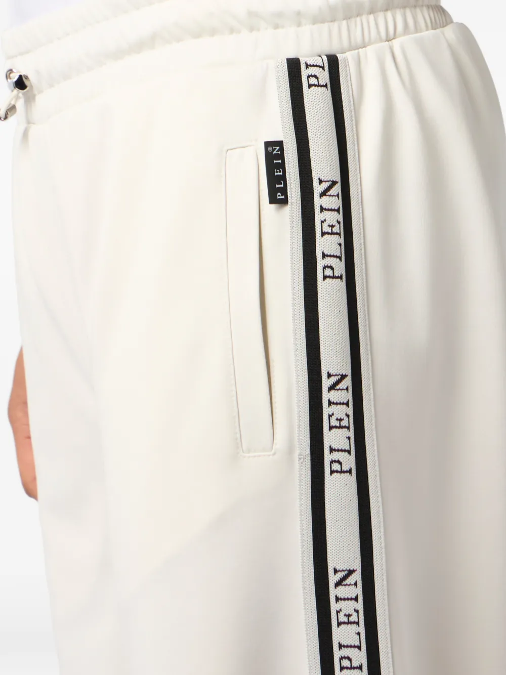 Philipp Plein Trainingsbroek met jacquard logo Beige