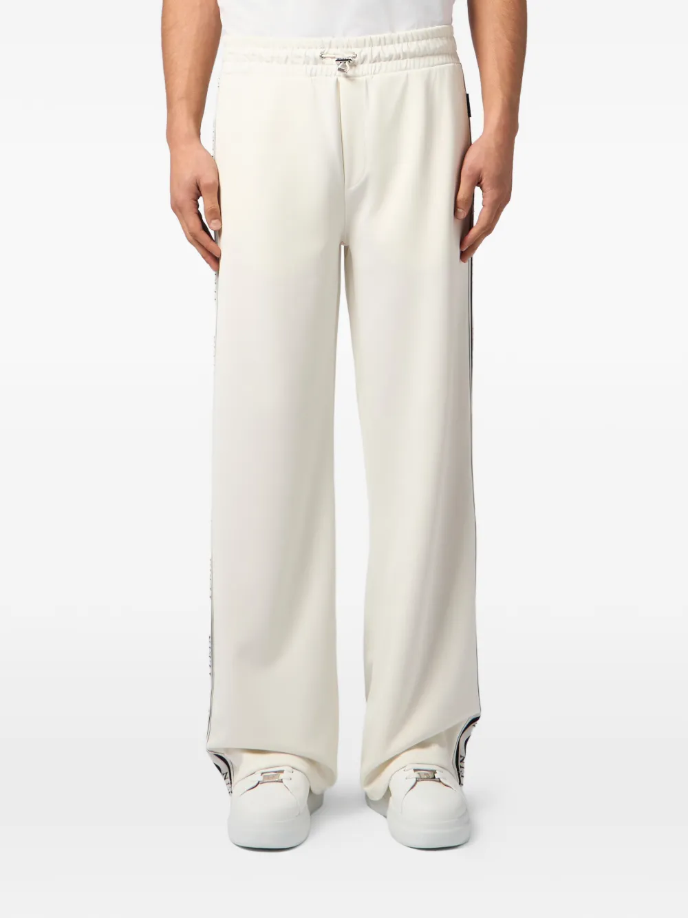 Philipp Plein Trainingsbroek met jacquard logo Beige