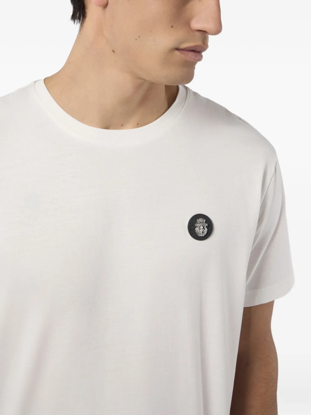 Billionaire T-shirt met logopatch Wit