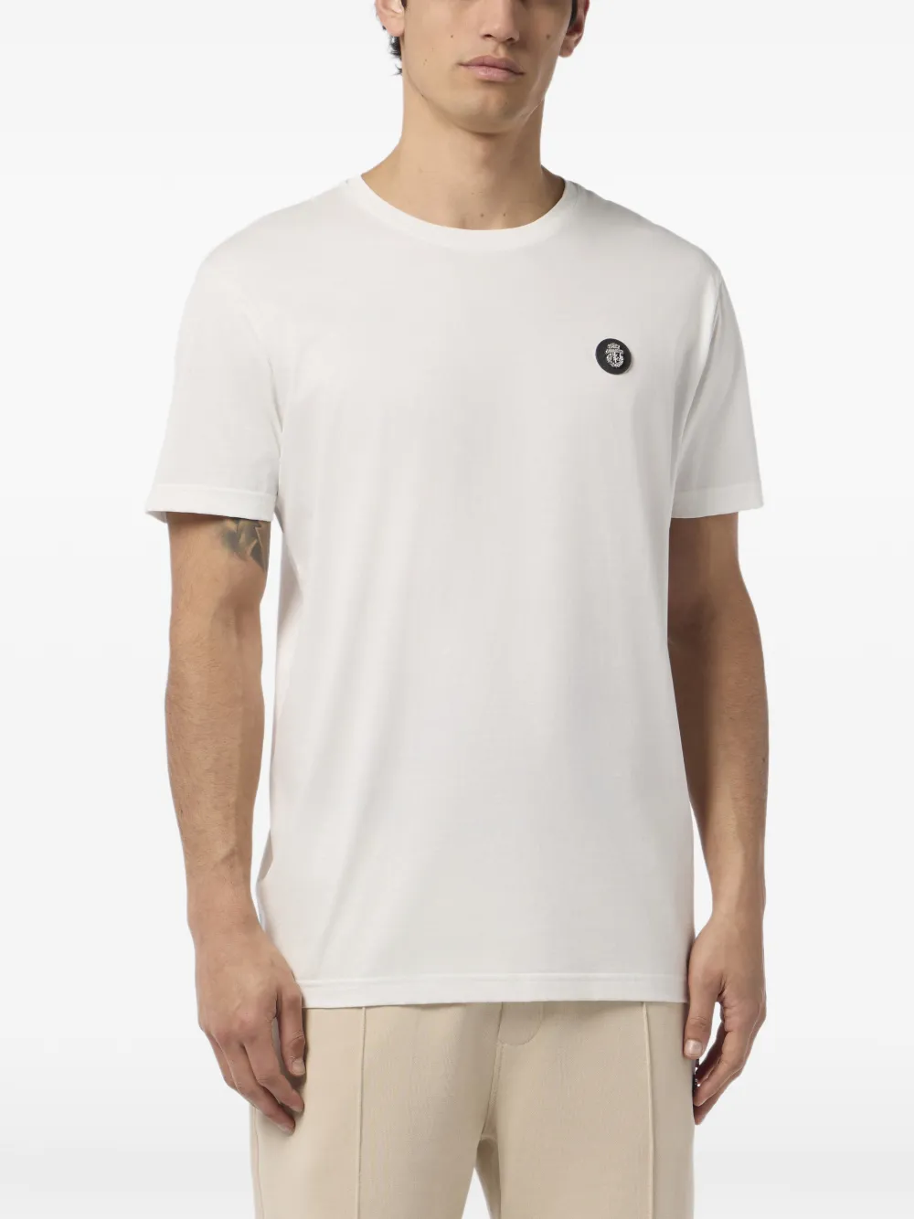 Billionaire T-shirt met logopatch Wit