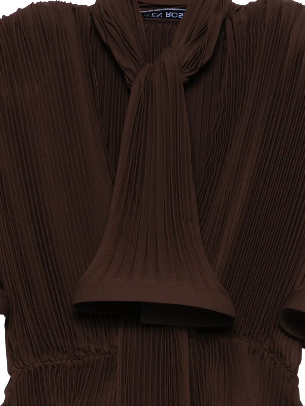  Rowen Rose Pleated Blouse - Brown 