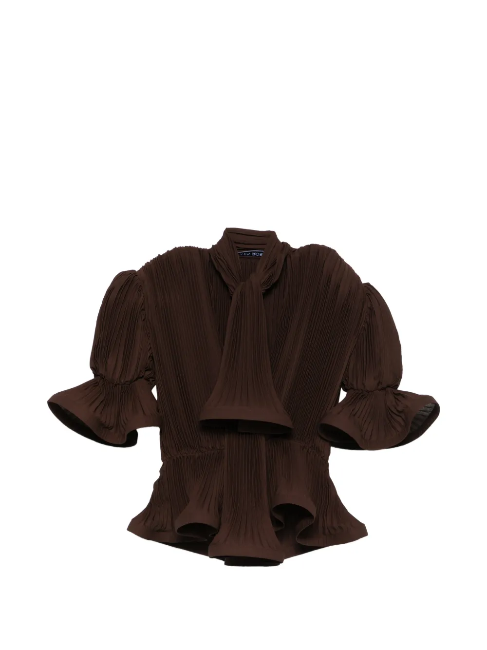 Rowen Rose pleated blouse - Marrone