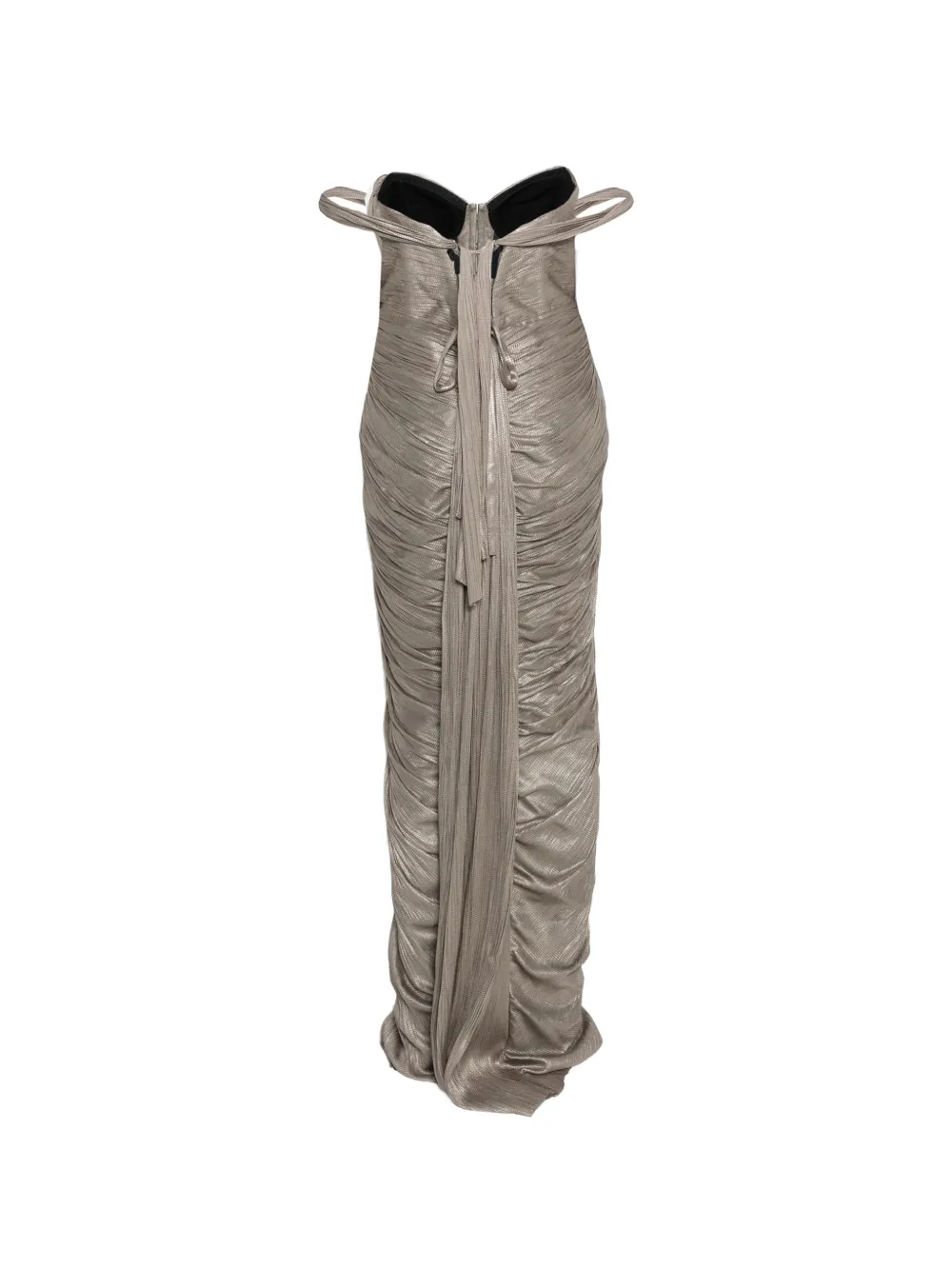 Maria Lucia Hohan Susie off-shoulder maxi-jurk met korset Bruin