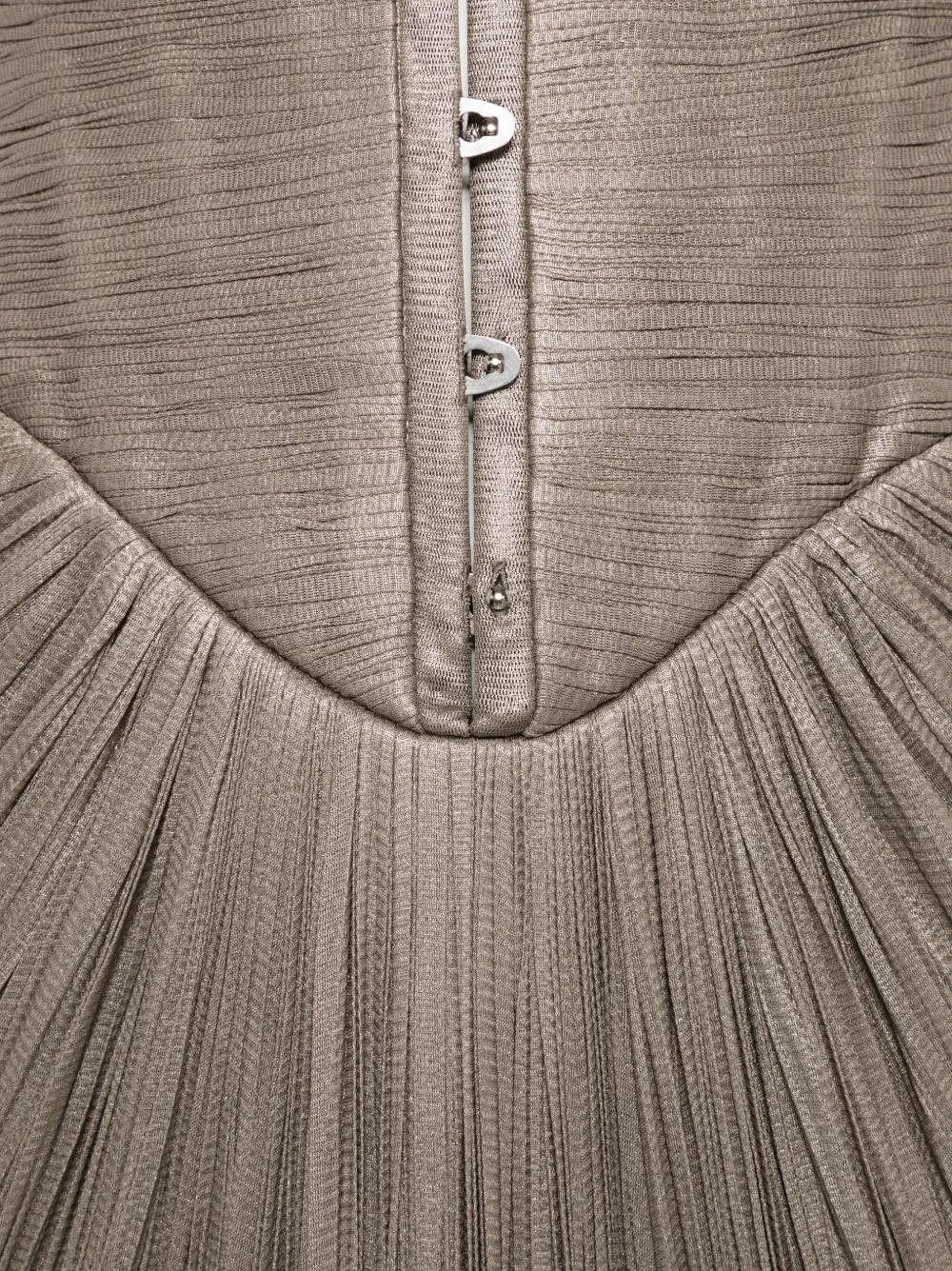 Maria Lucia Hohan Susie off-shoulder maxi-jurk met korset Bruin