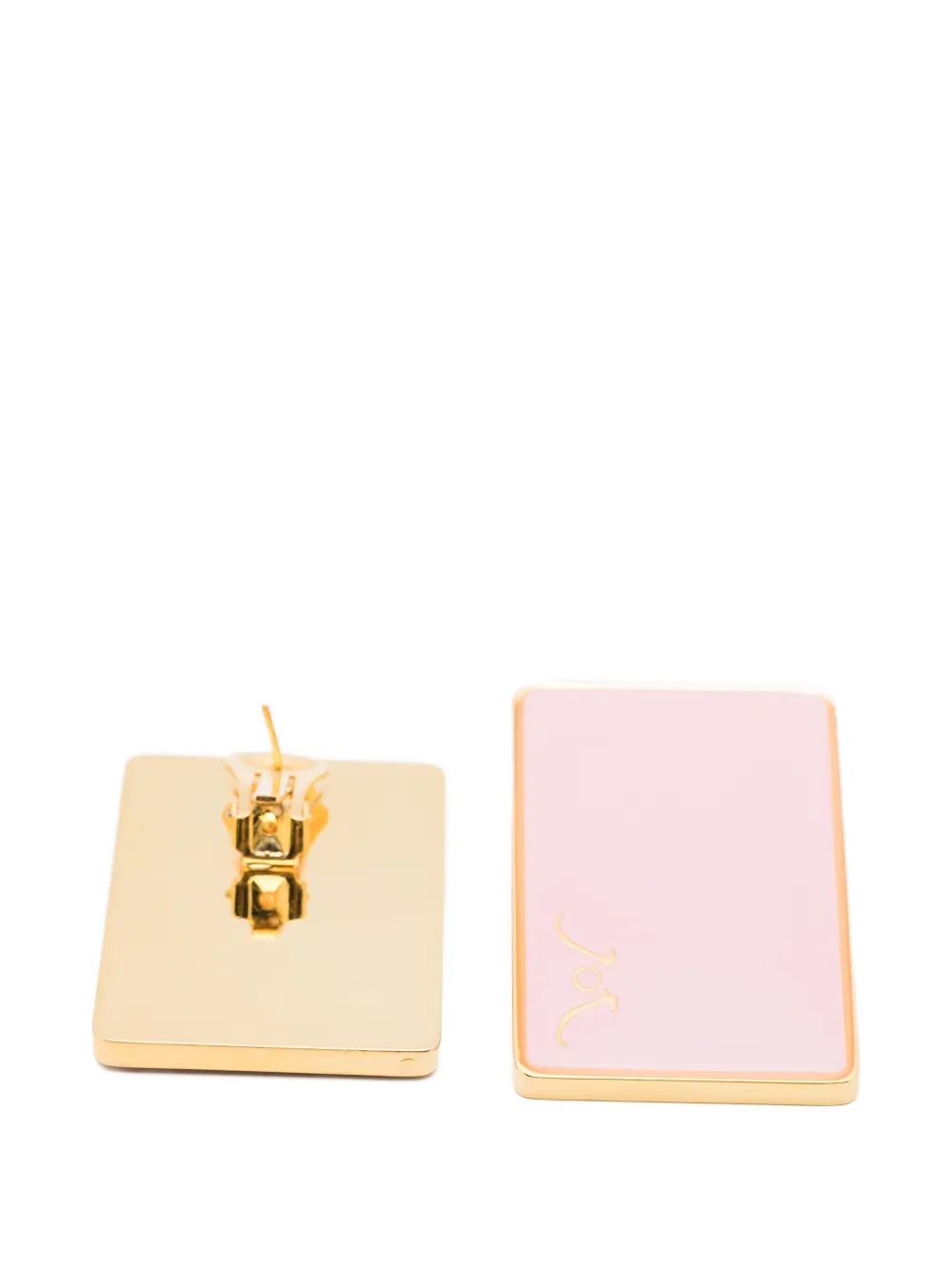  Rowen Rose Rectangular Earrings - Gold 
