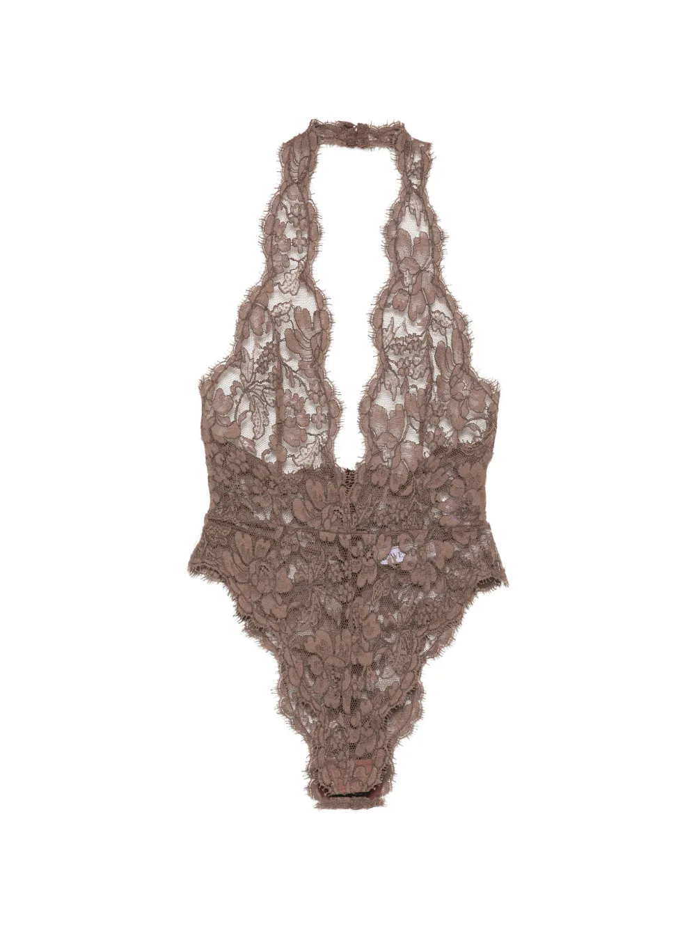 Rowen Rose lace bodysuit - Marrone