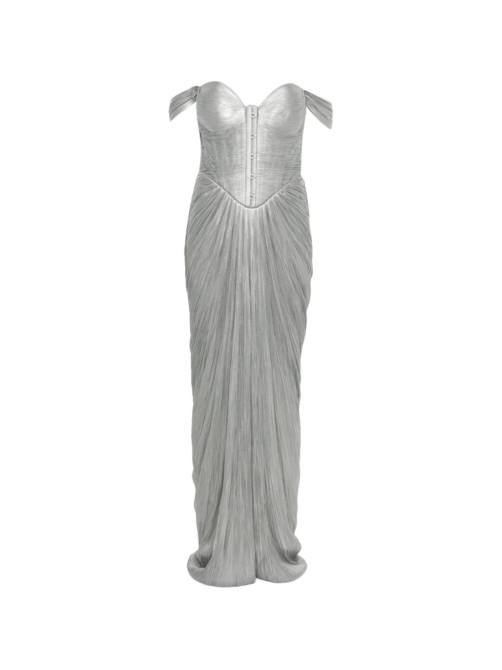 Maria Lucia Hohan Susie halter pleated maxi dress - Argento