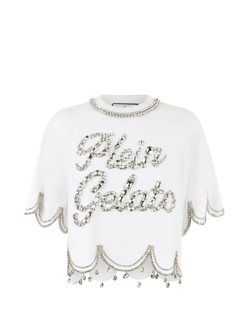 Philipp Plein T-shirt crop - Bianco