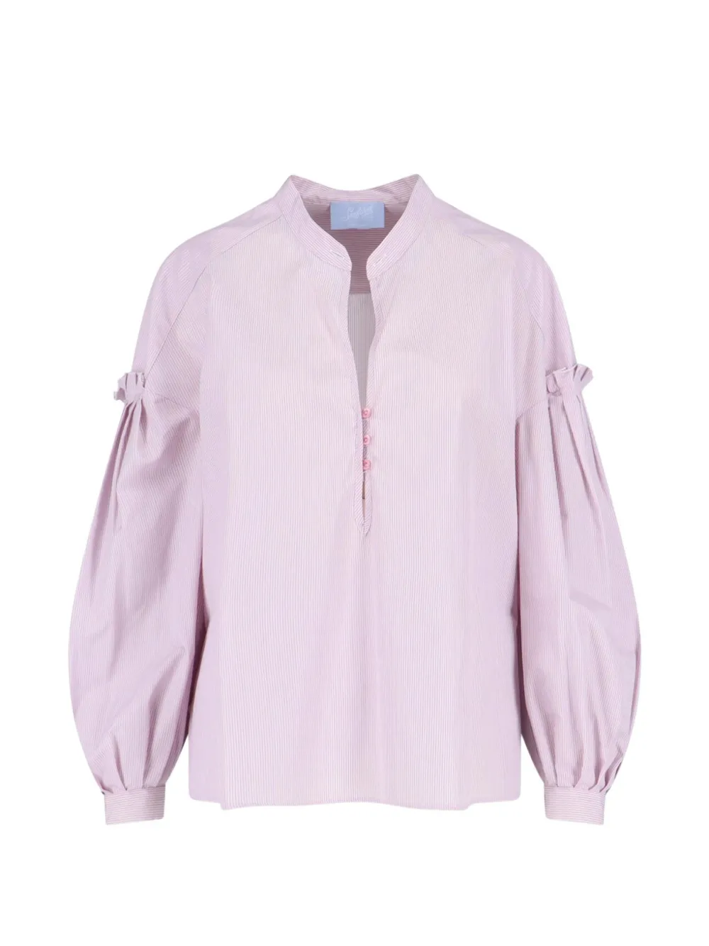 Seafarer striped ruffled shirt - Rosa