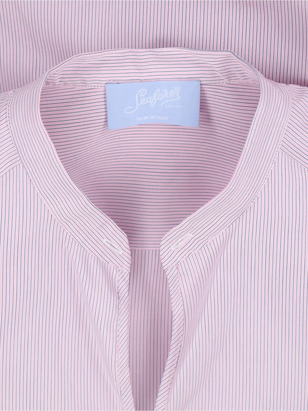  Seafarer Striped Ruffled Shirt - Pink 