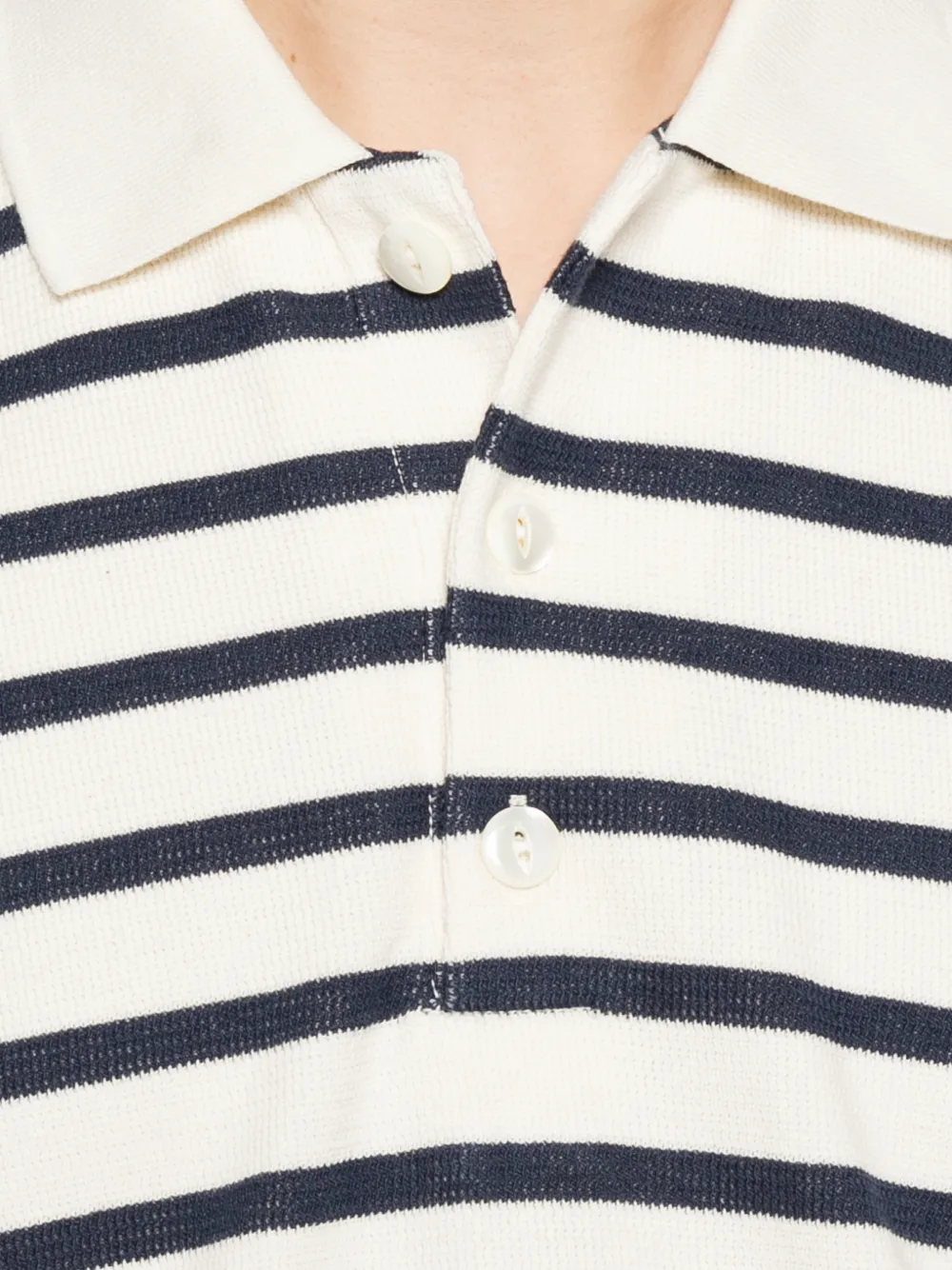 Junya Watanabe MAN Gestreept poloshirt Beige