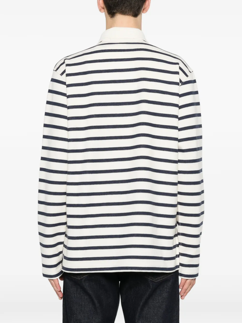 Junya Watanabe MAN Gestreept poloshirt Beige