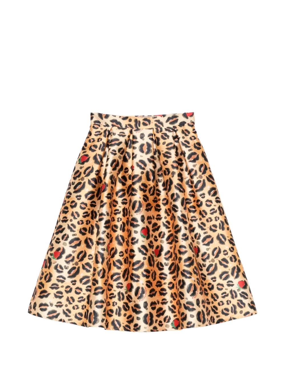 alessandro enriquez animal-print midi skirt - Toni neutri