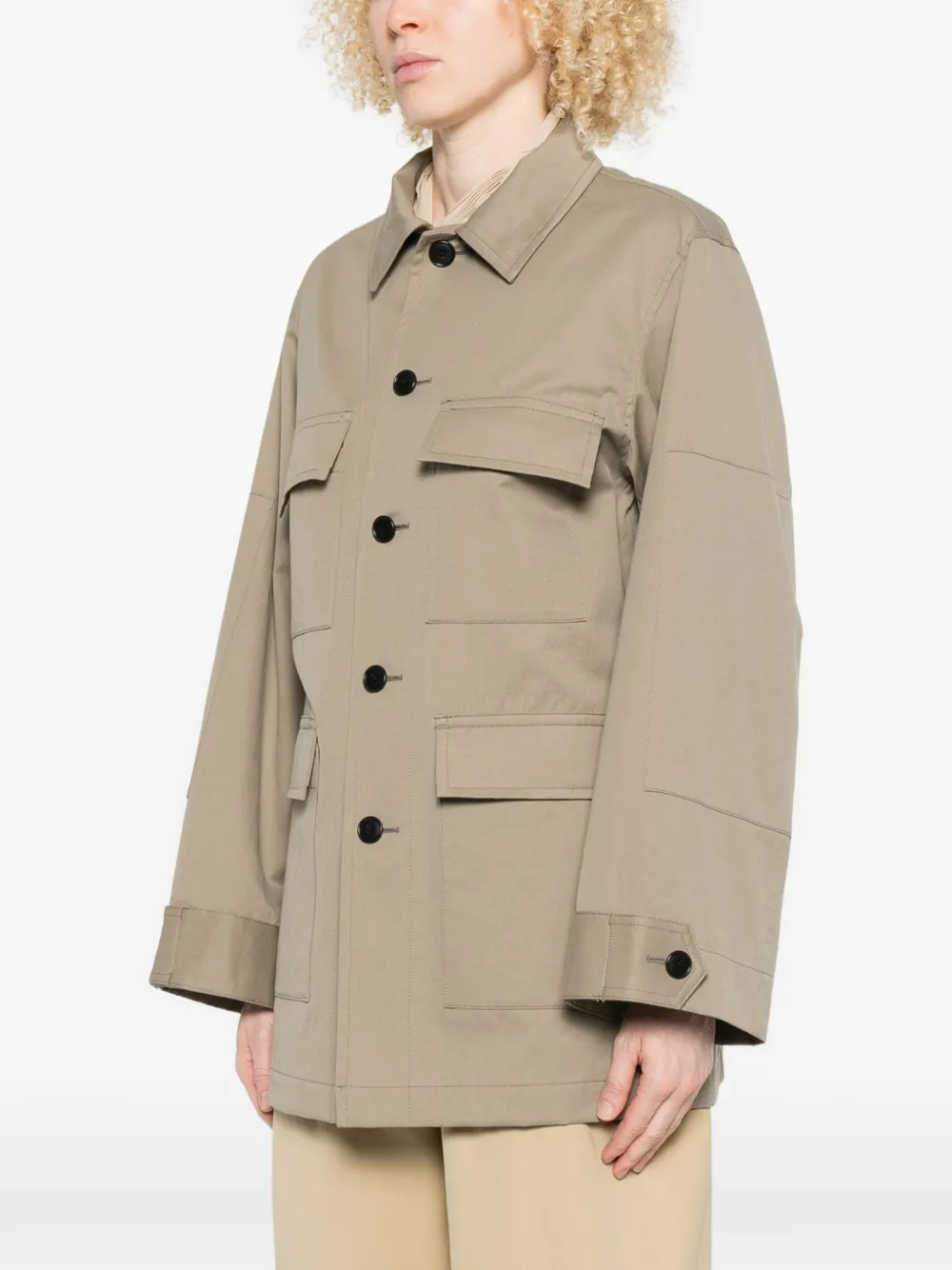  Nicholson & Nicholson Multi-pocket Shirt Jacket - Green 