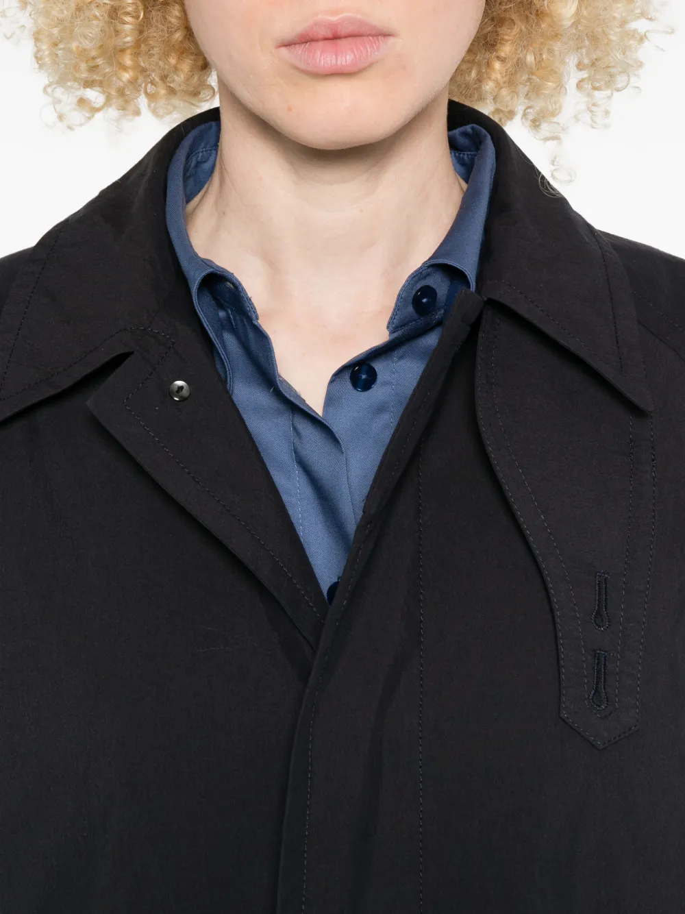 Buttoned Trench Coat