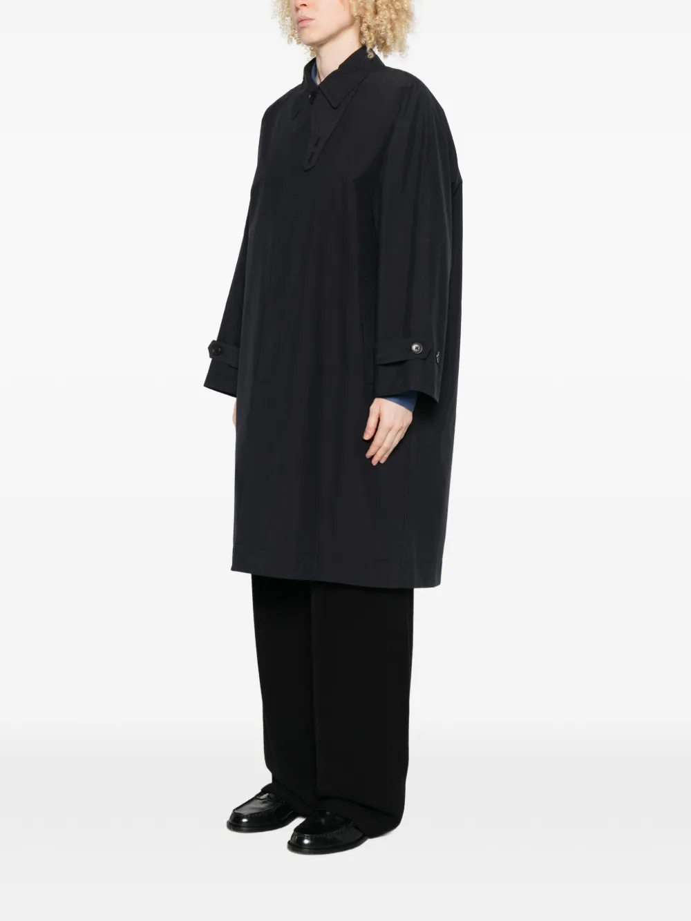 Buttoned Trench Coat