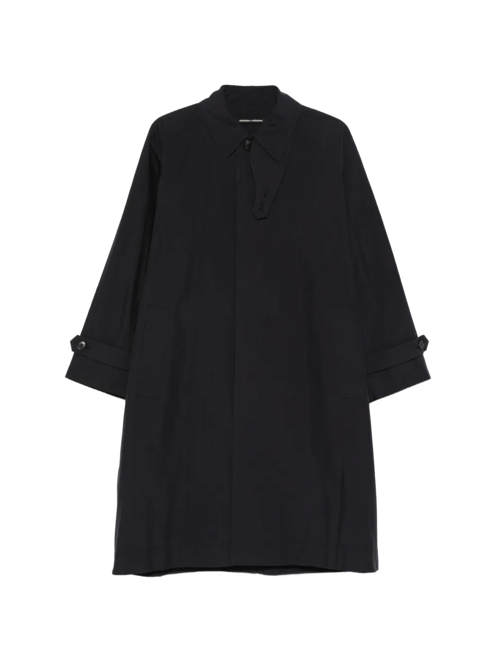nicholson & nicholson buttoned trench coat - Blu