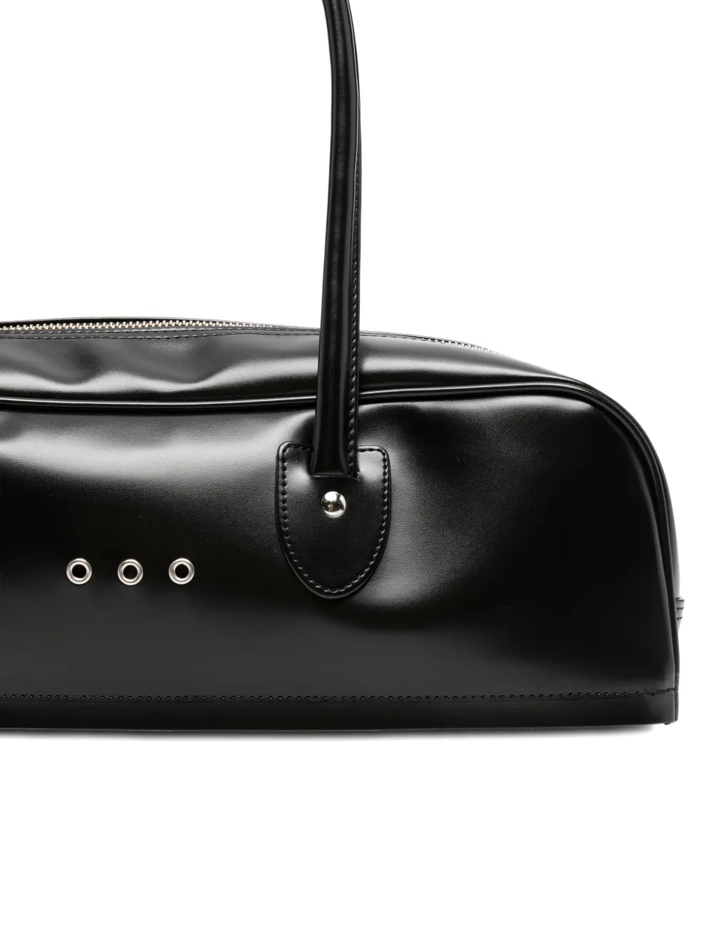 faux-leather shoulder bag