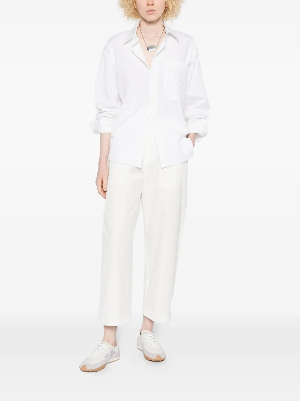  Nicholson & Nicholson Button-fastening Shirt - White 