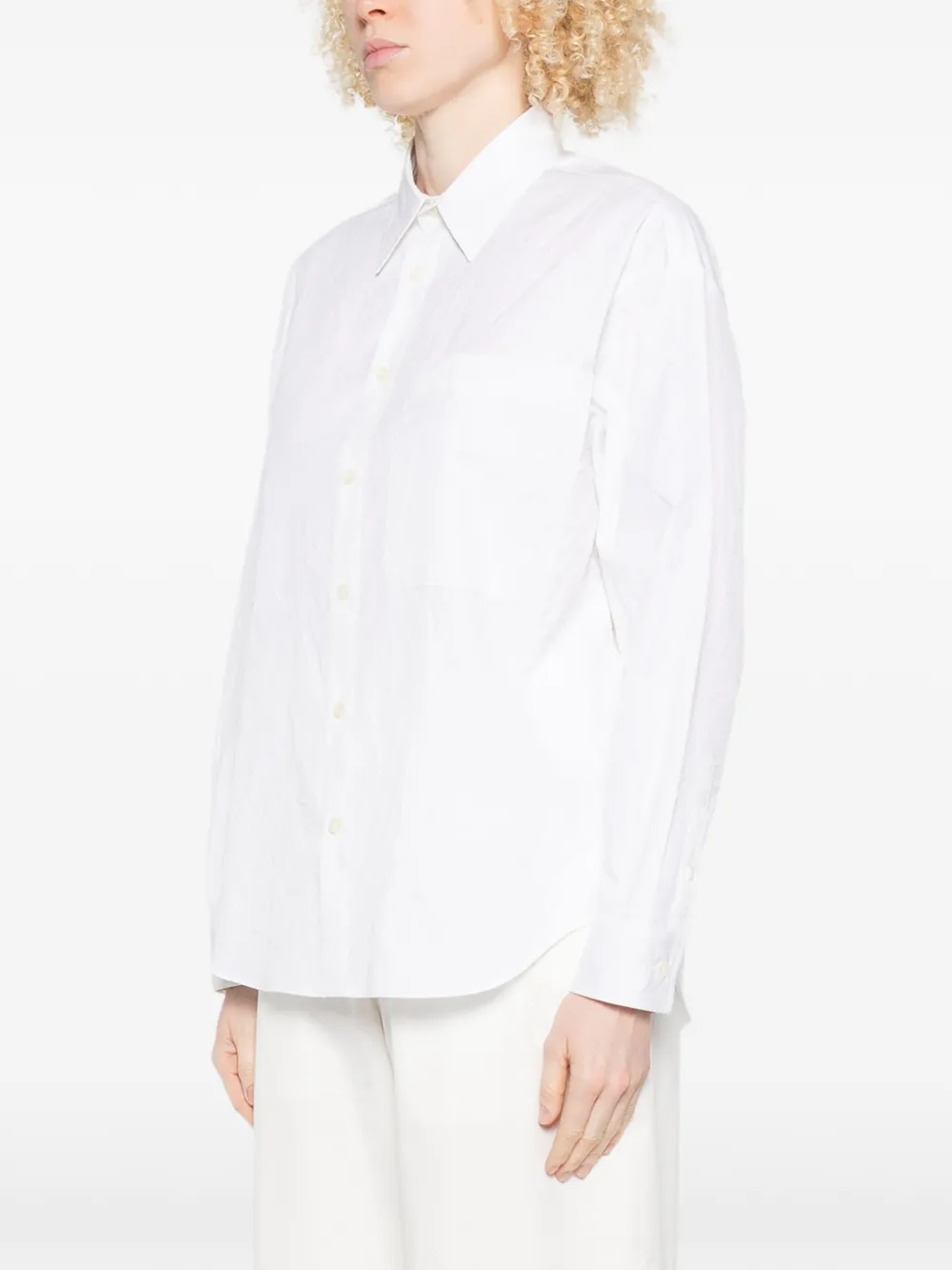  Nicholson & Nicholson Button-fastening Shirt - White 