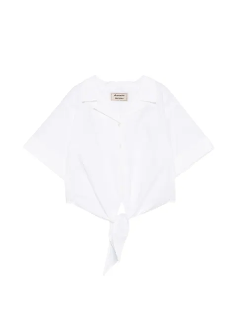 alessandro enriquez camisa con detalle de nudo